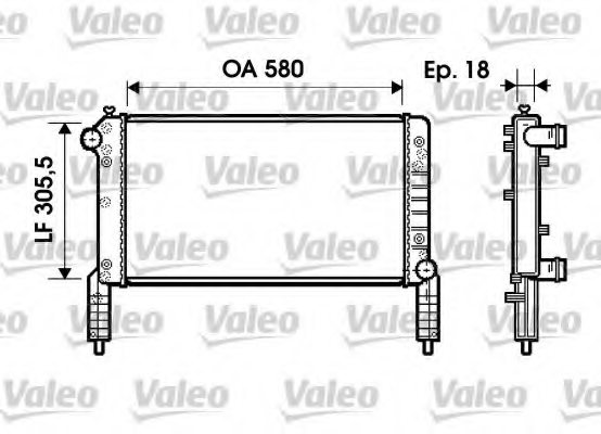 VALEO 734771 Radiator, engine cooling